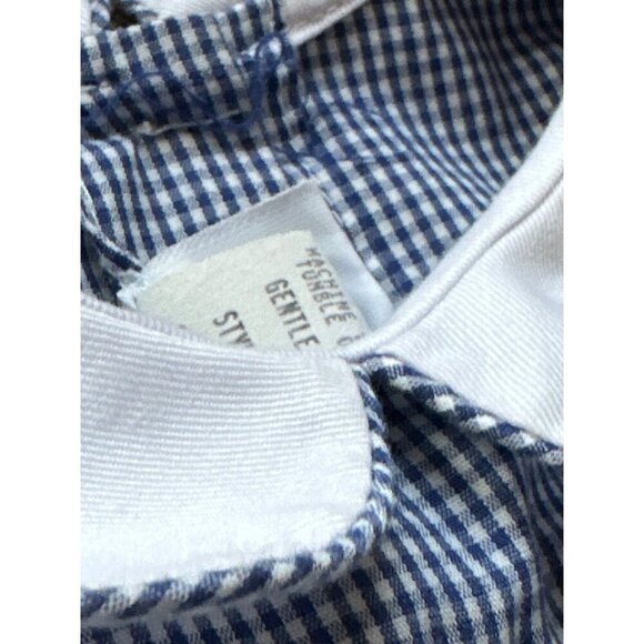 Vintage Smocked Toddler Dress With Anchor Embroidery & Peter Pan Collar - Picture 9 of 12